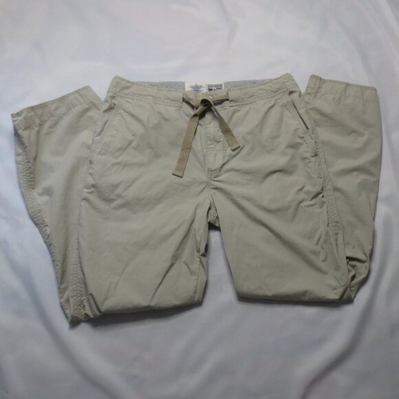 CONVERSE mens PANTS khaki GOLF athletic ONE STAR tan ATHLETIC tan COTTON SIZE 35 - Picture 1 of 13